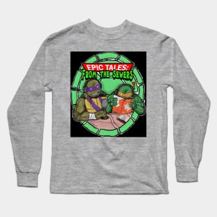 Epic Tales From the Sewers Podcast Logo TMNT Long Sleeve T-Shirt